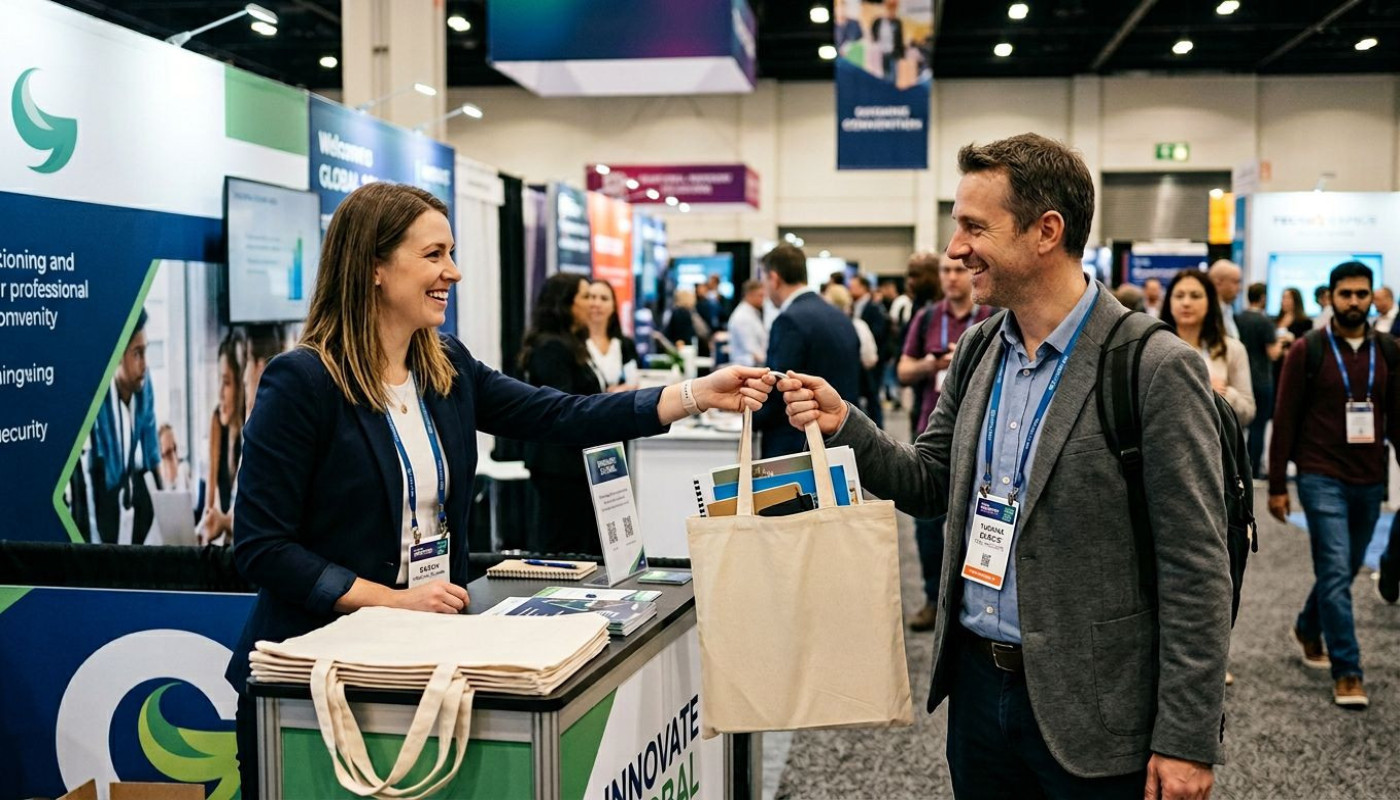 Comment un tote bag personnalisé transforme l’accueil lors d’un salon professionnel